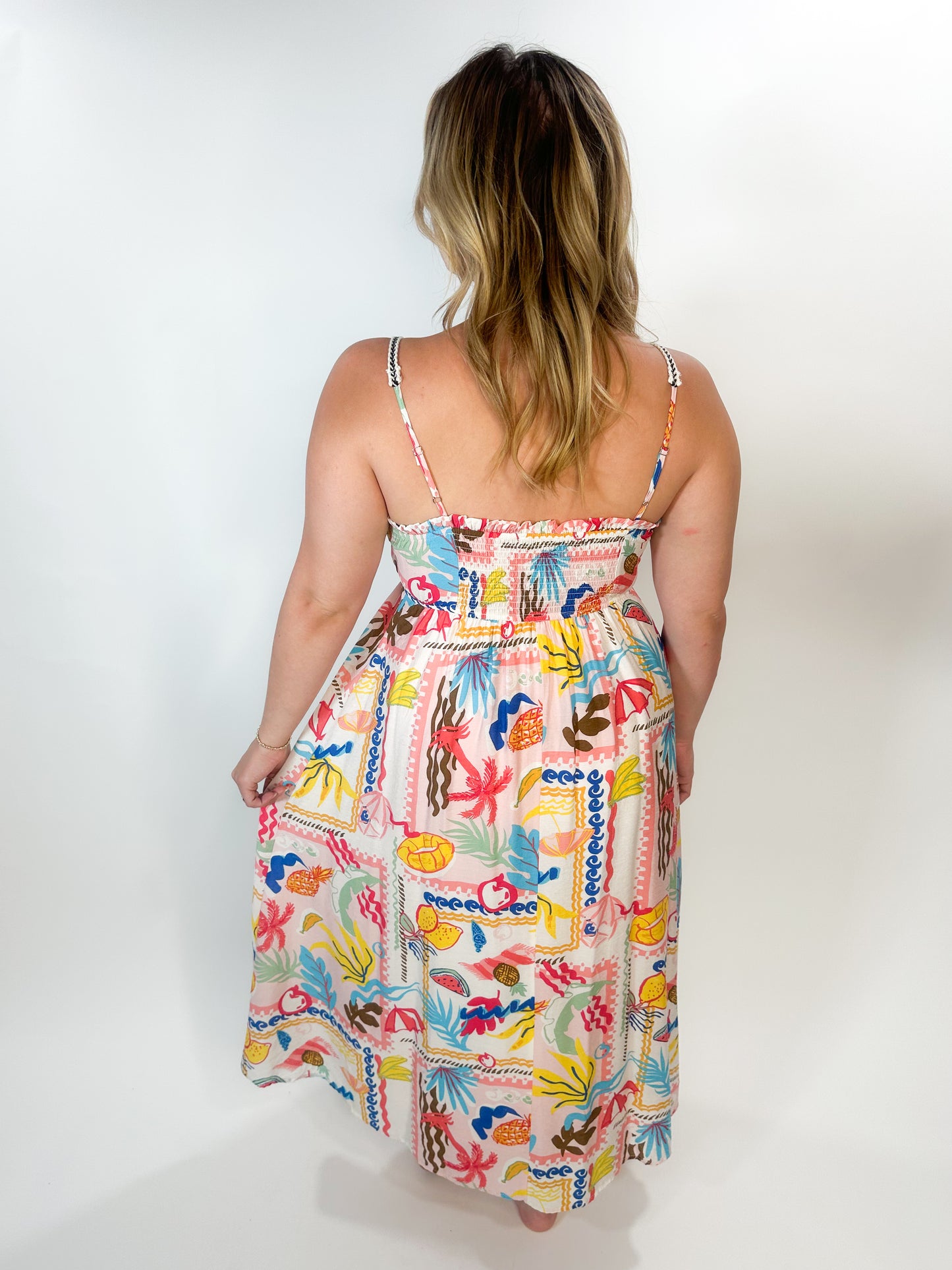 Tropical Midi Dress