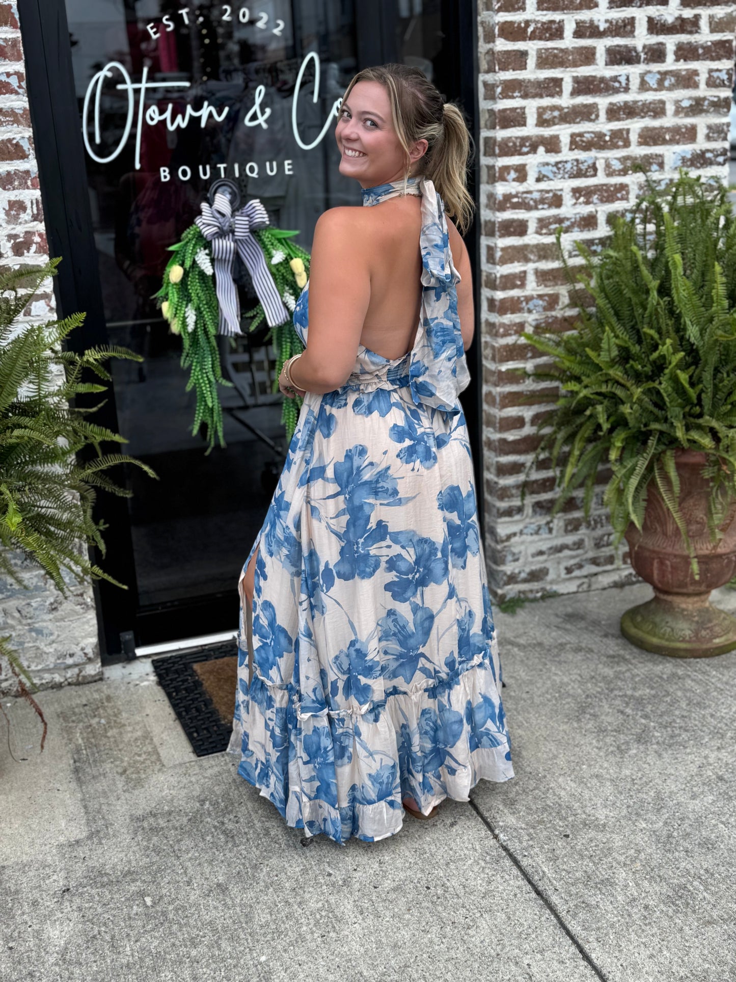 Wedding Party Halter Dress