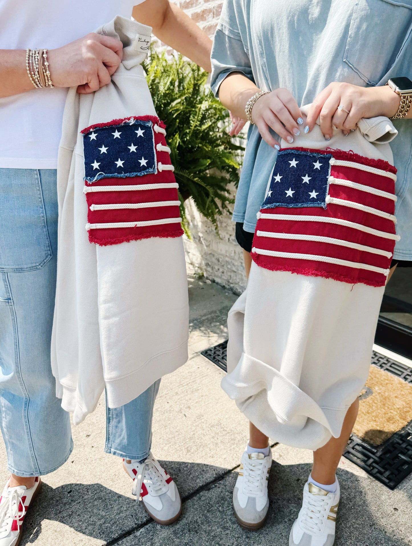 American Flag Crewneck
