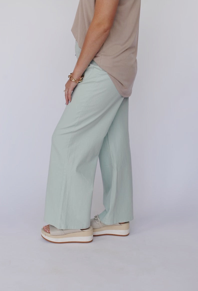 Seafoam Wide Leg Pant