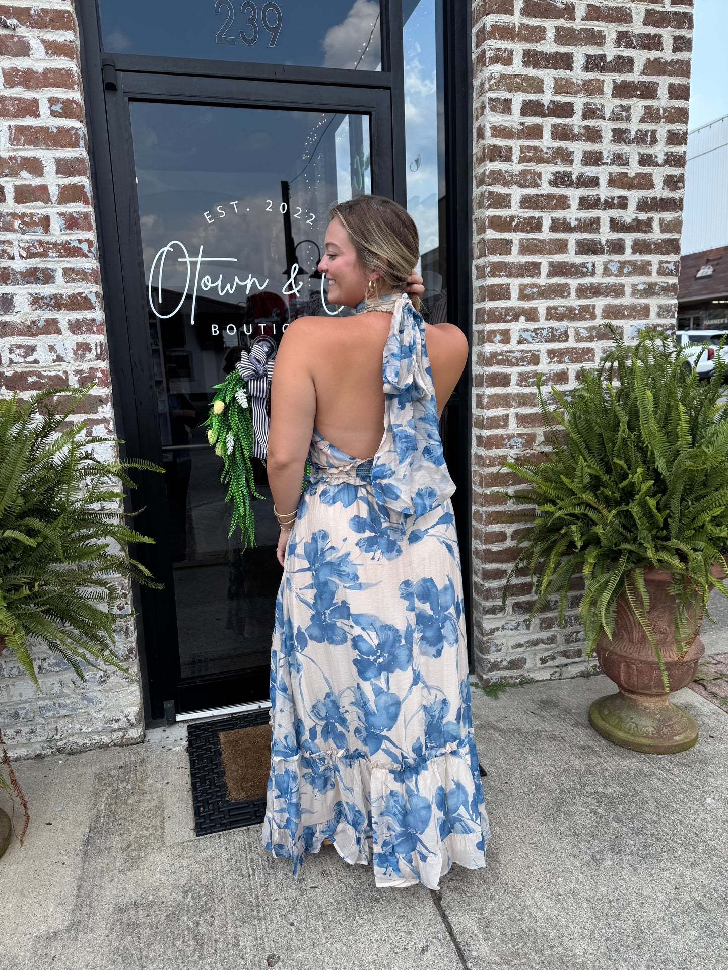 Wedding Party Halter Dress