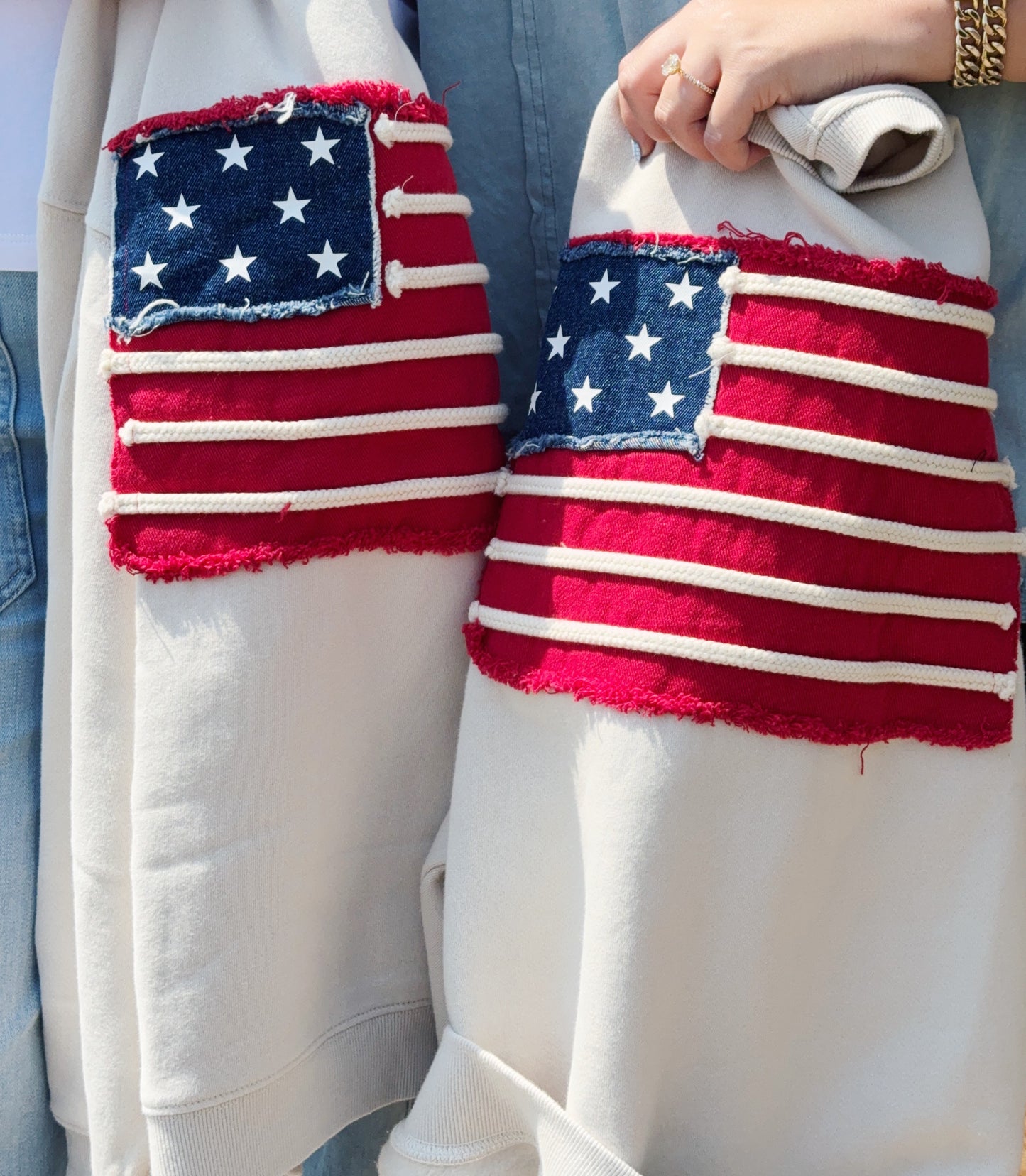 American Flag Crewneck