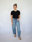 High Rise Barrel Jeans by Vervet
