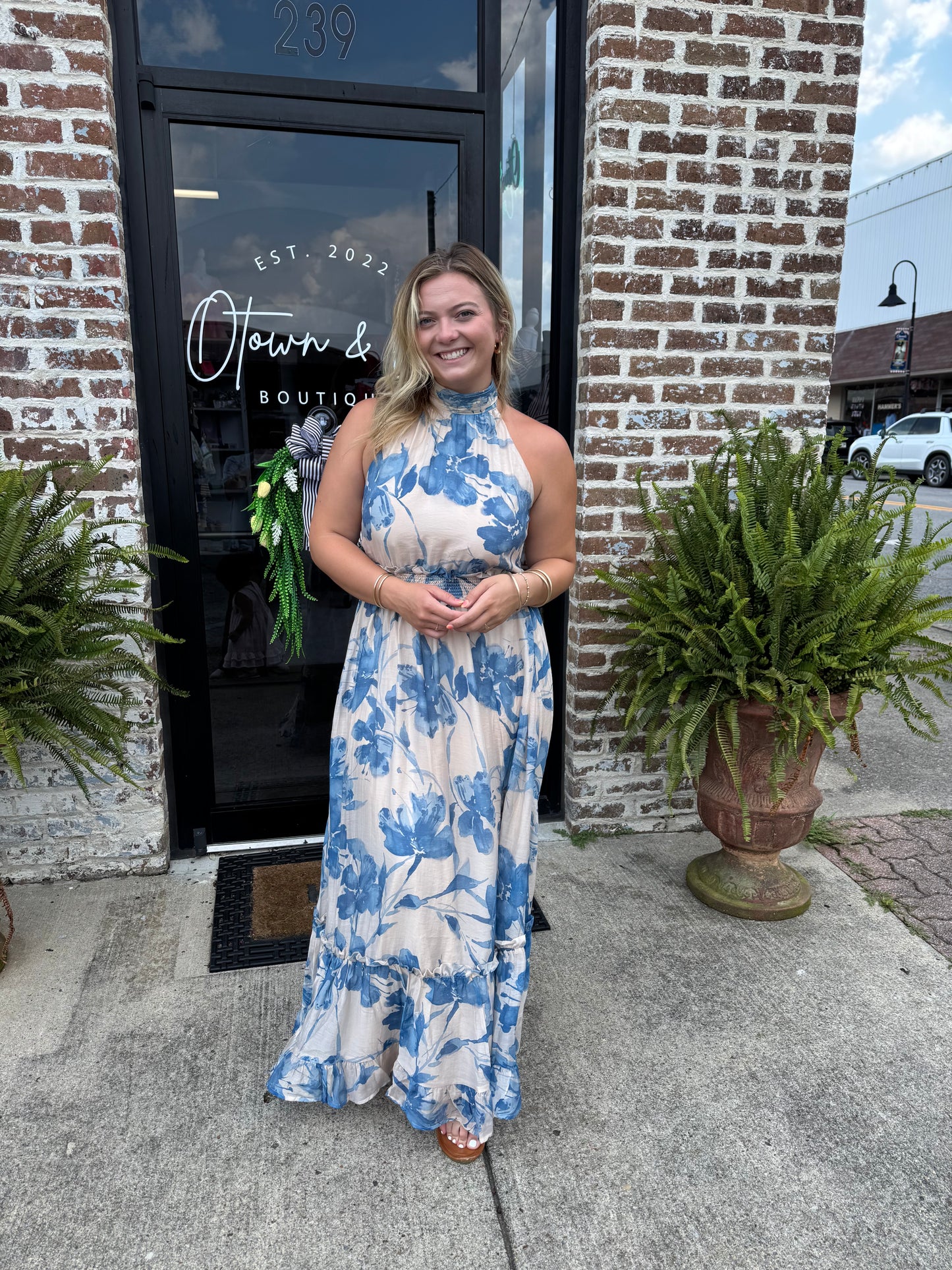 Wedding Party Halter Dress