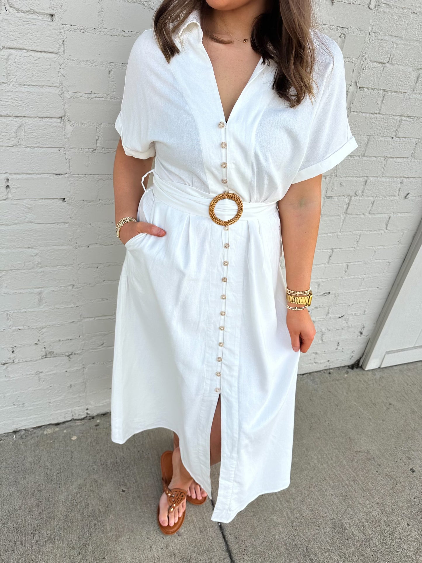 Sunset Linen Dress
