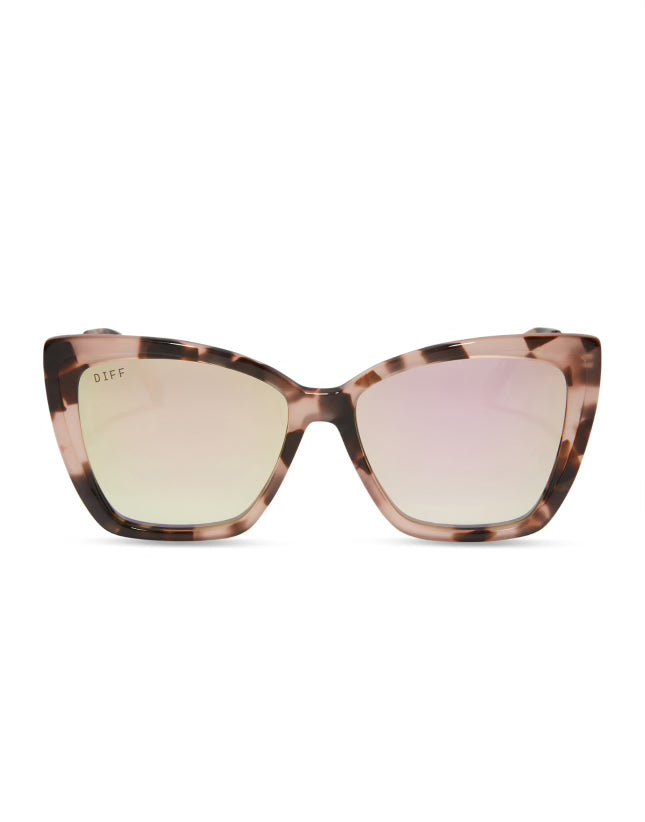DIFF BECKY II - HIMALAYAN TORTOISE + TAUPE FLASH MIRROR
POLARIZED