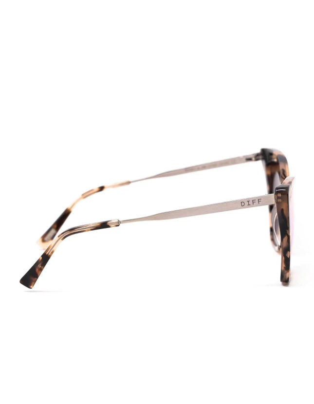 DIFF BECKY II - HIMALAYAN TORTOISE + TAUPE FLASH MIRROR
POLARIZED