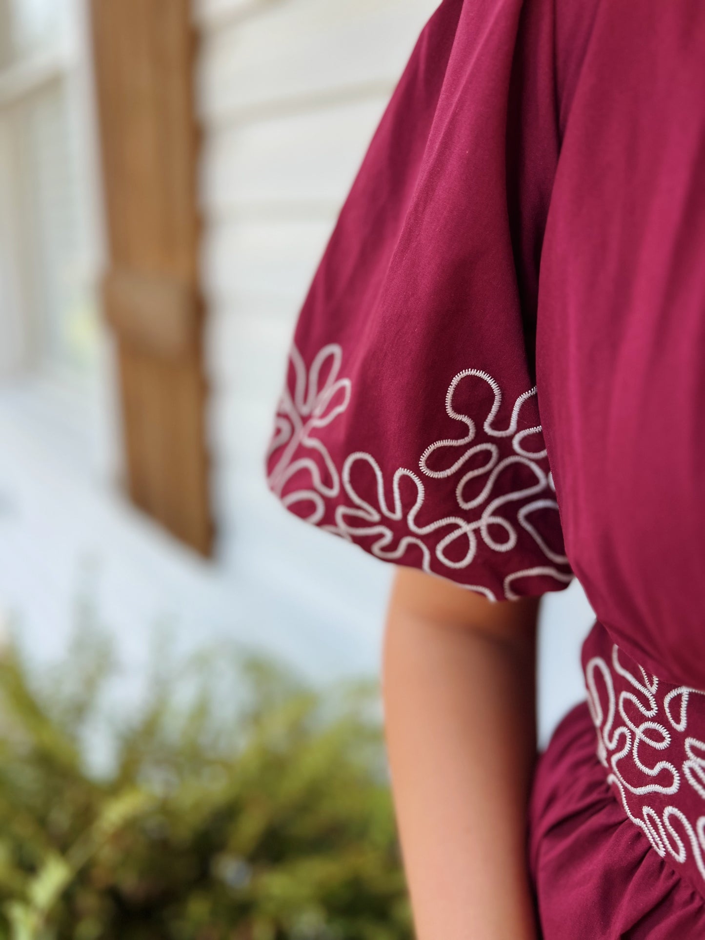 Burgundy Midi Dress