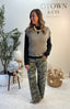 Just Black Mid Rise Relaxed Straight Leg Pant