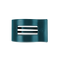 Teal With It Medium Flat Rectangle Hair Clip
