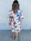tropical mini dress