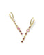 Mini Elisa Abbie Huggie Earrings - Pink Mix