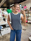 Navy Stripe Tank