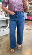 Kris Cuffed Wide Denim Pants