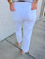 Just Black Selvage Straight White Jean