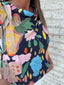 Navy Bloom Top