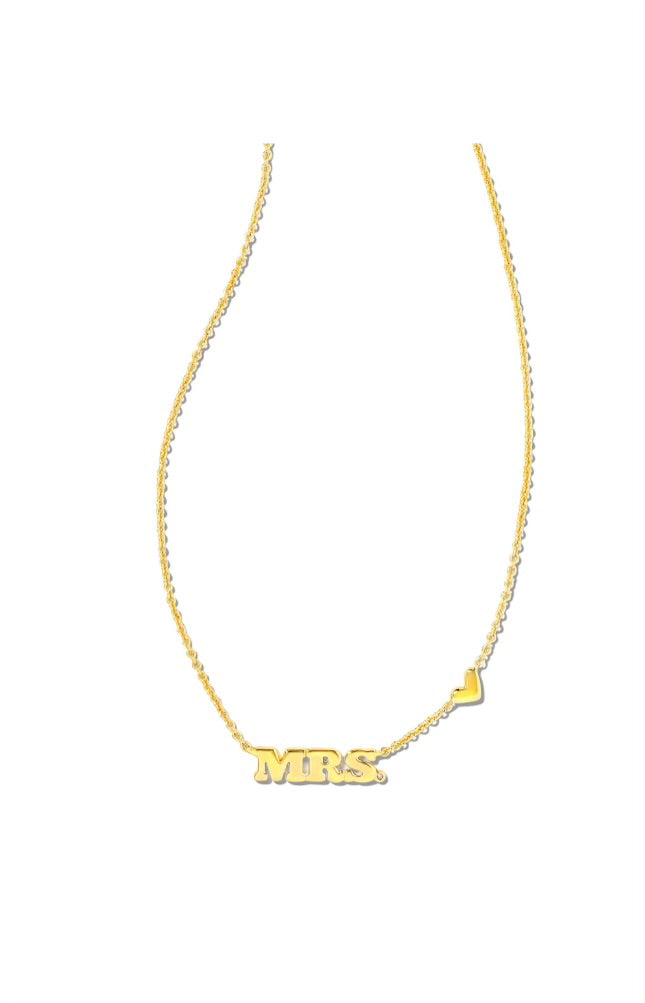 Mrs gold necklace by Kendra Scott