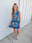 Navy Nancy Tropical Dress