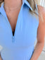 Light Blue Athletic Romper
