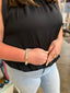 Black Magic Pleated Tank
