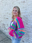 Colorful Sweater Cardigan