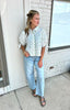 Emerald Jade Polka Dot Blouse