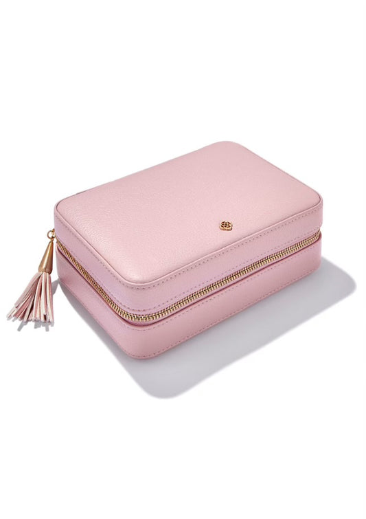 Blush Medium zip jewelry case by Kendra Scott