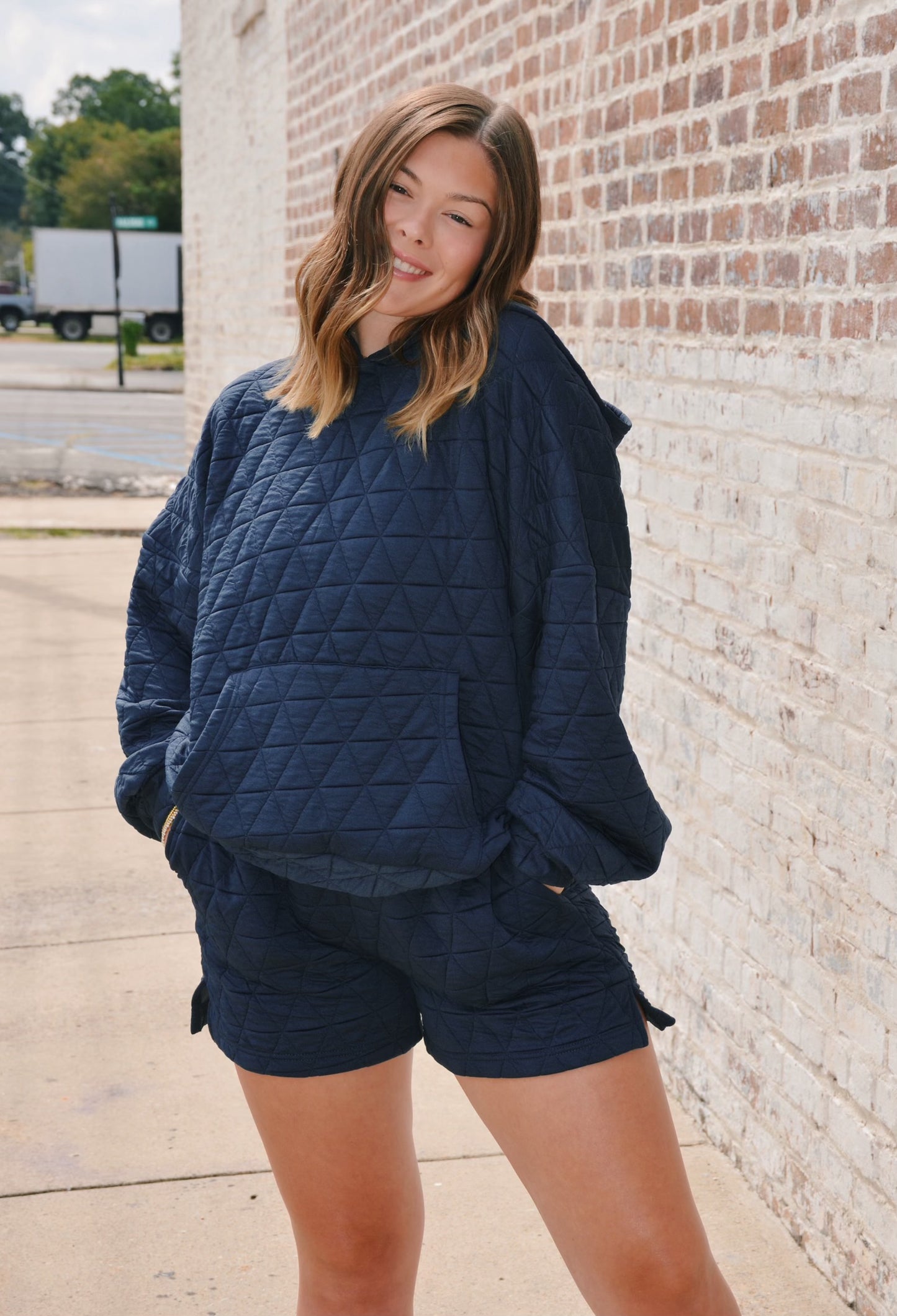 Midnight Quilted Shorts