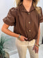 Brown Bubble Shirt