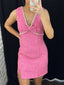 Pink Tweed Dress
