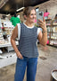 Navy Stripe Tank