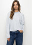 Light Blue Striped Cardigan
