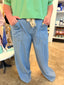 Light Denim Flowy Pants