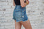 Light Washed Blue Jean Shorts