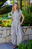 Striped Shirting Parachute Jumpsuit