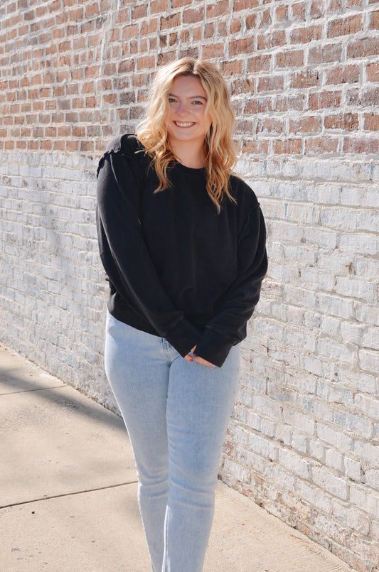 Basic Black Sweatshirt