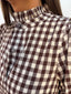 Brown Plaid Maxi Dress
