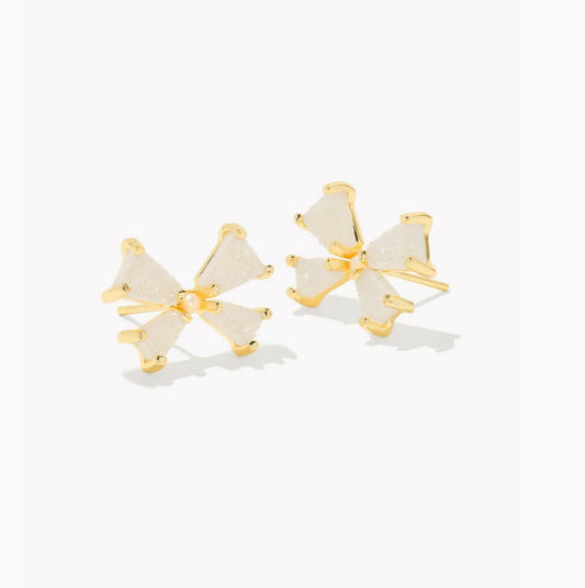 Blair Bow Iridescent Stud