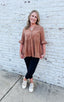 Camel Babydoll Top