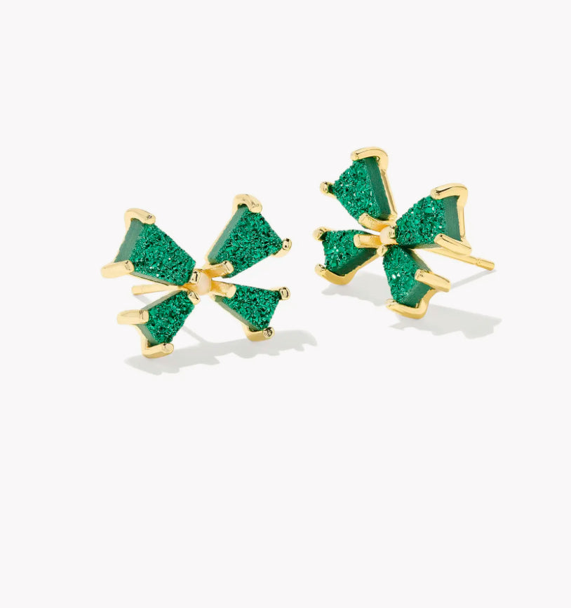 Blair Bow Emerald Stud