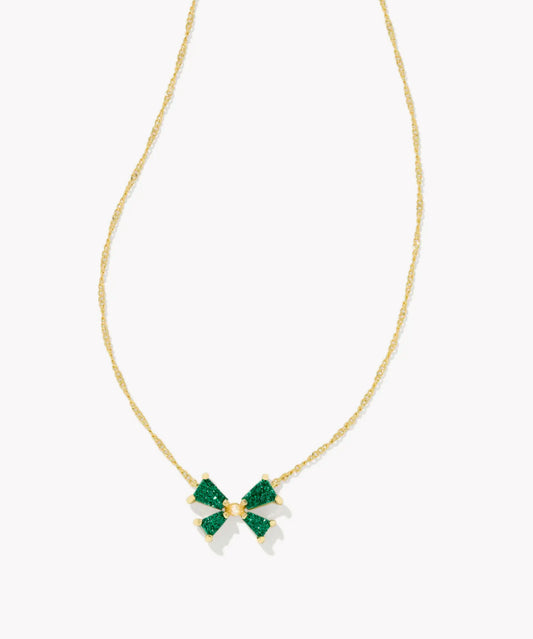 Blair Bow Emerald Necklace