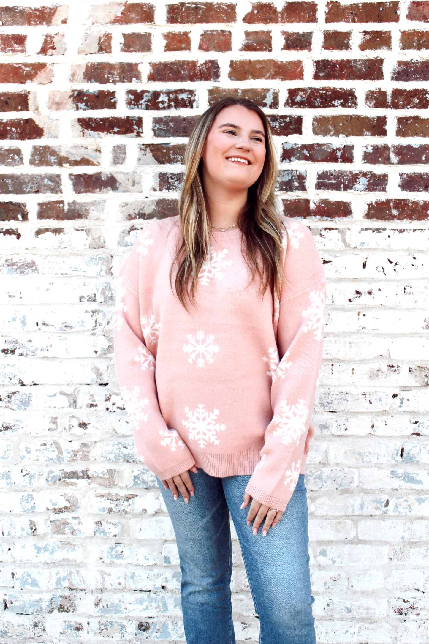 LIKE NO OTHER BLUSH SWEATER