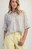 Seaside Cotton Stripe Shirt