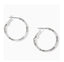 Silver Small Hoop Charm Earrings