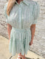 Gingham and Green Dress