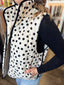 Cream and Black Polka Dot Vest