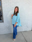 Mint Satin Blouse