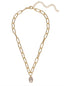 Sorrelli Chain Link Necklace With Crystal