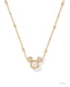 Mickey Mouse Pendant Necklace - White Pearl