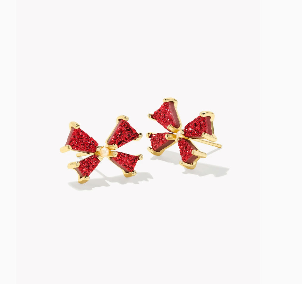 Red Blair Bow Stud